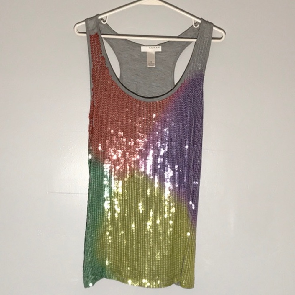 Kenar Rainbow Sequin Tank